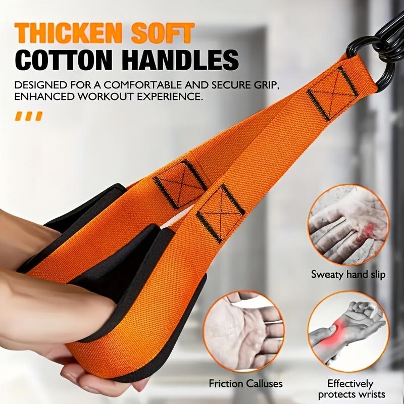 1 Set of 5pcs Latex Resistance Training Equipment, Workout Equipment, with Adjustable Resistance, Weight Capacity 225Lbs, Including 1pc Handle, 1pc Door Anchor And 3pcs Latex Resistance Bands, Suitable for Shoulder Press, Fitness Equipment