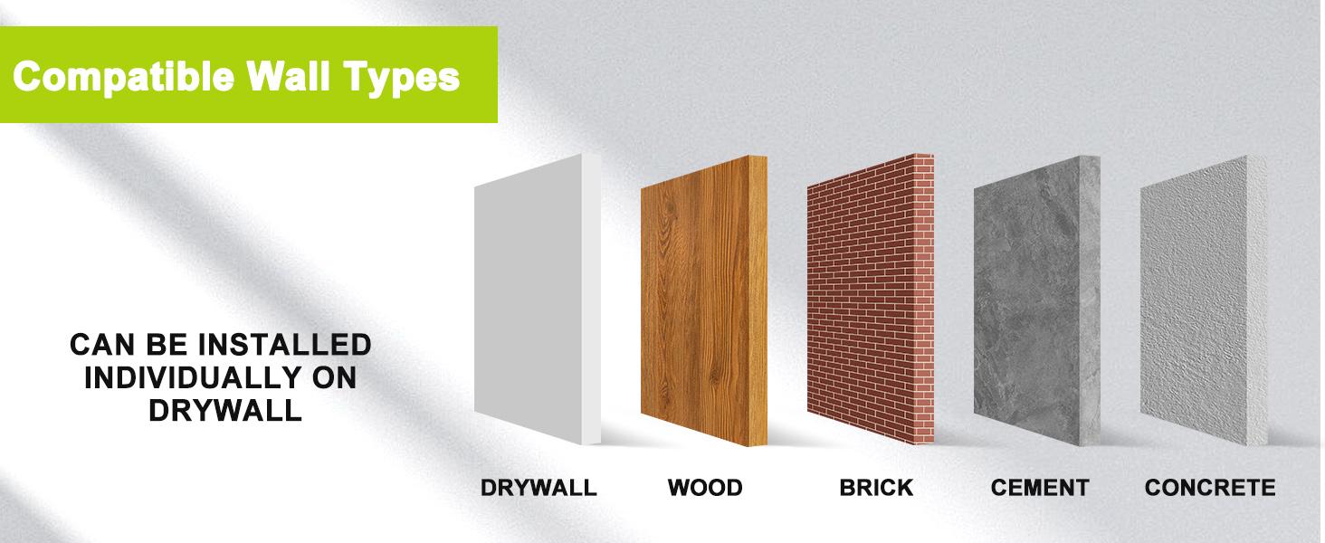 Forge Mount TV Wall Mount, Nailless - Patented Easy to install, nailless drywall TV wall mount for 19-100 inch TVs/mounts, up to 165 lbs Nailless TV mount/rental friendly and easy to install Low Pressure lgoled miniled Home