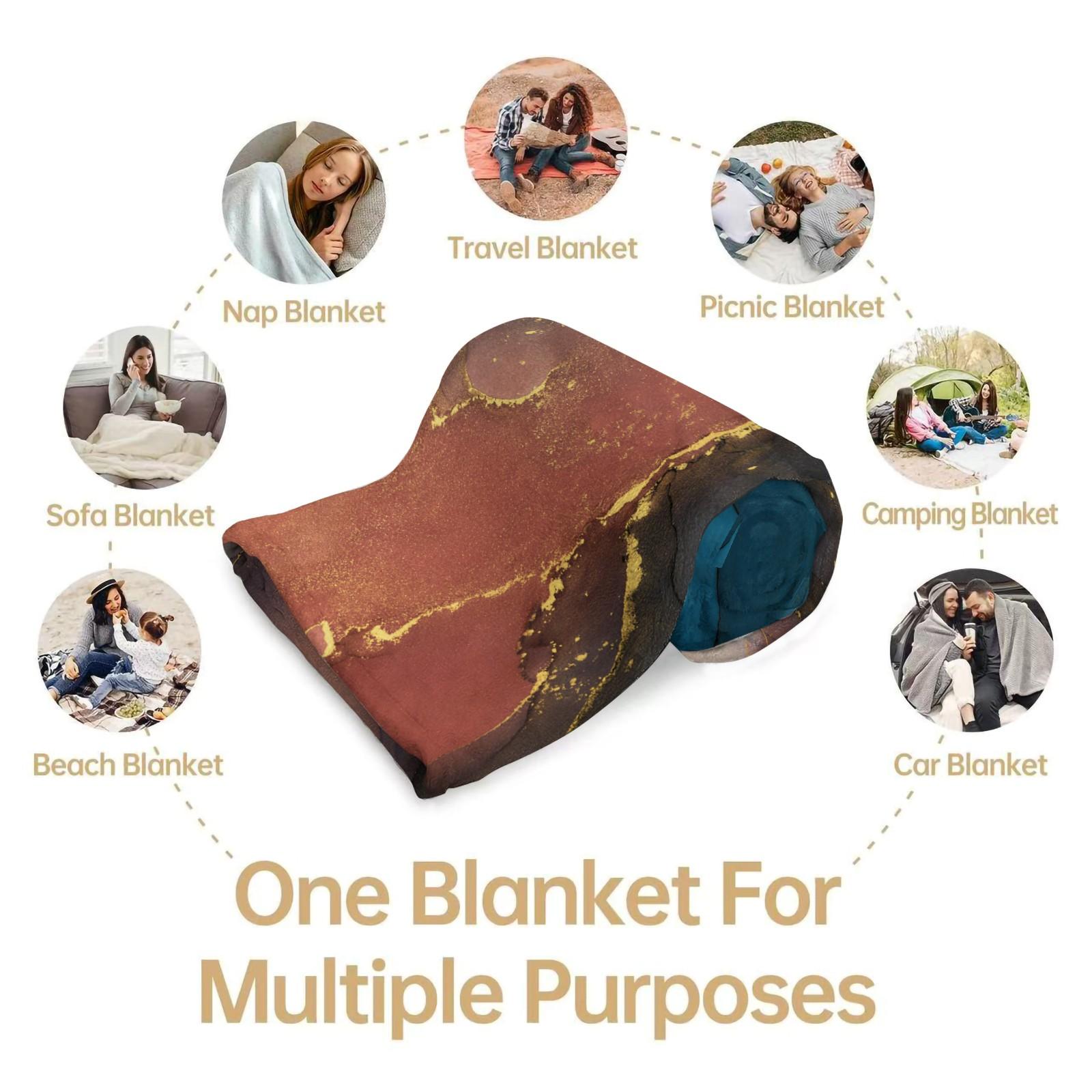 Marble Ink Print Blanket, Soft Warm Breathable Comfortable Skin-Friendly, Multiple Styles Available, Suitable for All Ages, Sofa Bed Use, Ideal Gift