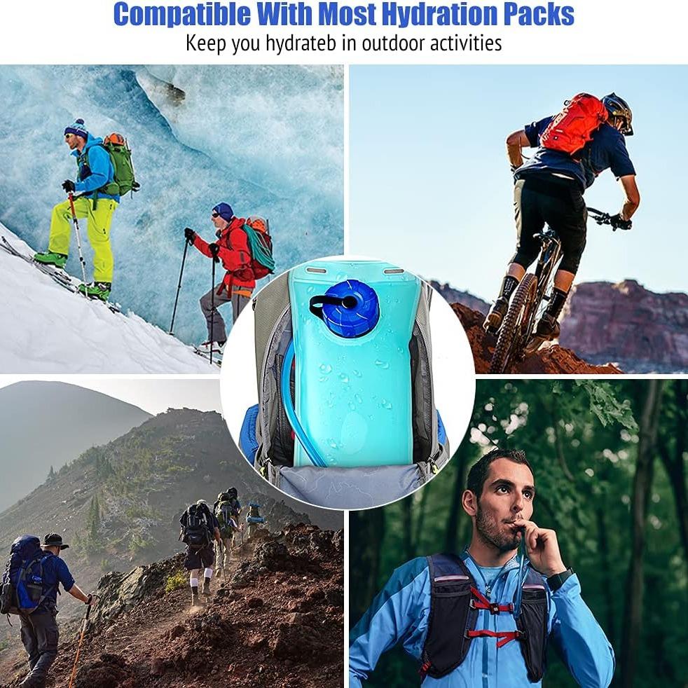 Hydration Bladder,Water Bladder Hydration Reservoir Leakproof Durable Waterproof Water Storage Bladder Bag, Bladder Replacement for Backpacks for Hiking Camping Running Cycling, Outdoor Activities