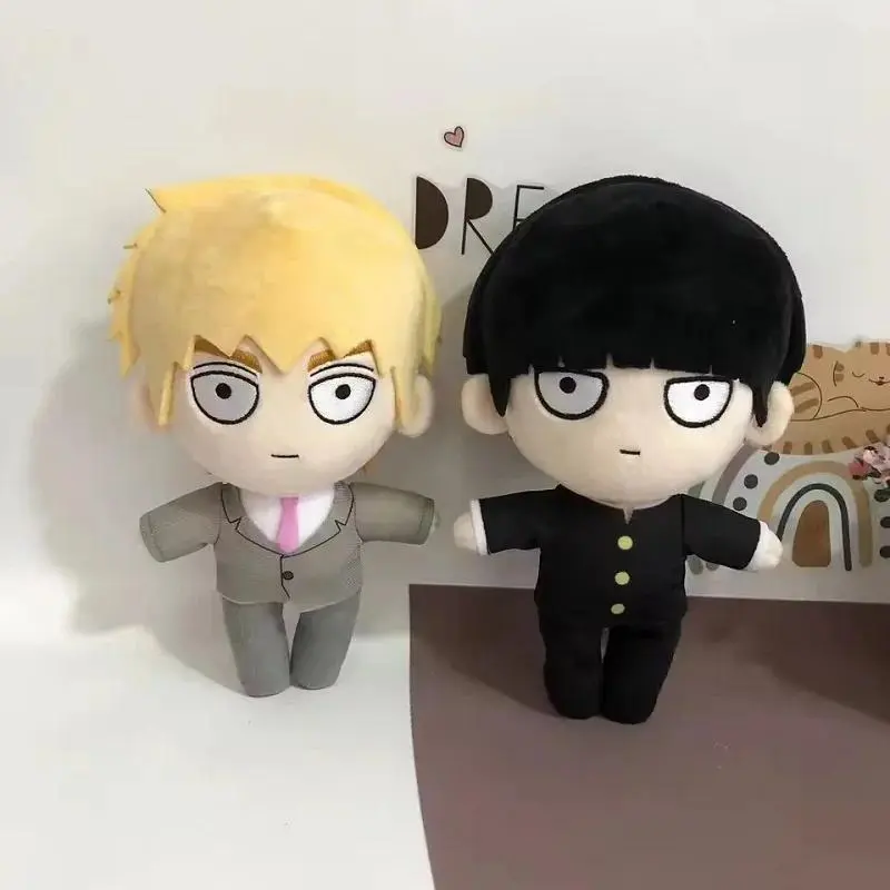 2026 New hot item 20cm Mob Psycho 100 Mob Plush Doll 20cm Anime Arataka Kageyama Shigeo Soft Stuffed Plushie Toy Xmas Doll For Children's Xmas Gif