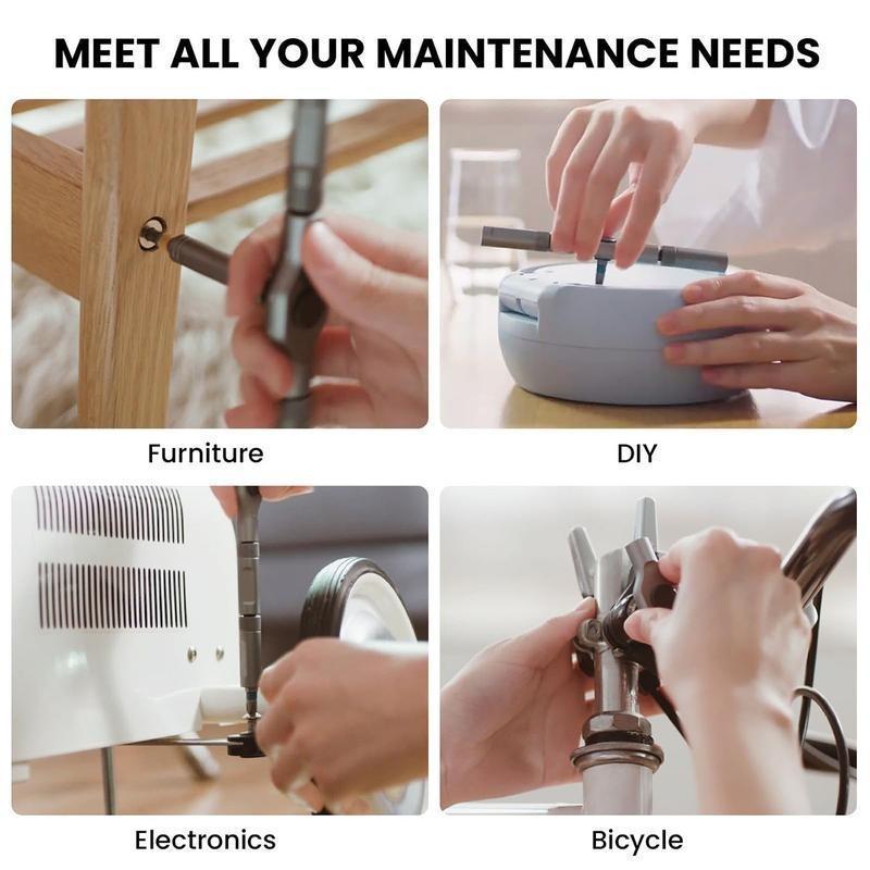 SEESE 24 in 1 Screwdriver Set, Multipurpose Switchable Screwdriver Shape Tool Kit, Compact & Portable Ratchet Screwdriver for Various Home Repairs,Holiday gifts