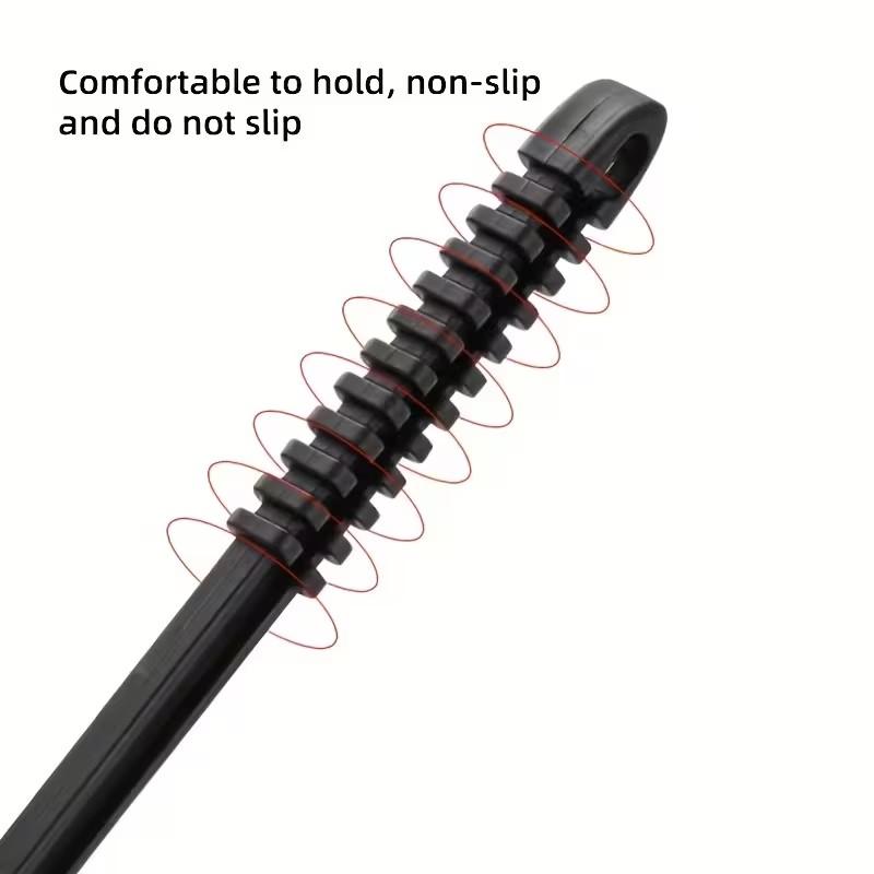 1pcs 3-In-1 Corner Copper Wire Brush, Grill Oven Cleaning BBQ Brush, Copper Wire Sponge Scraper, Long Handle, Durable Design