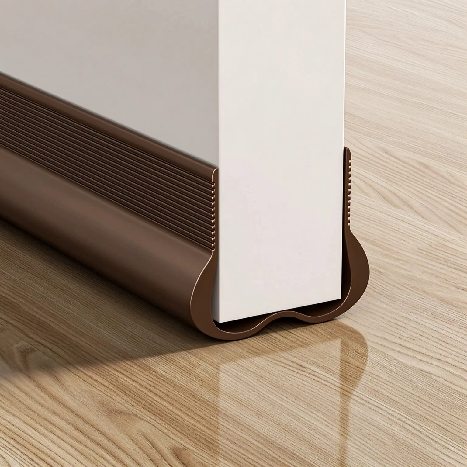 [Essential for Back-to-School] Windproof and Sound-Insulating Gap Sealing Strip - MM1 Triple-Seal Door Windproof Strip, Self-Adhesive PVC Door Bottom Sealing Strip,Wooden,Red,LED,elegant,halloween