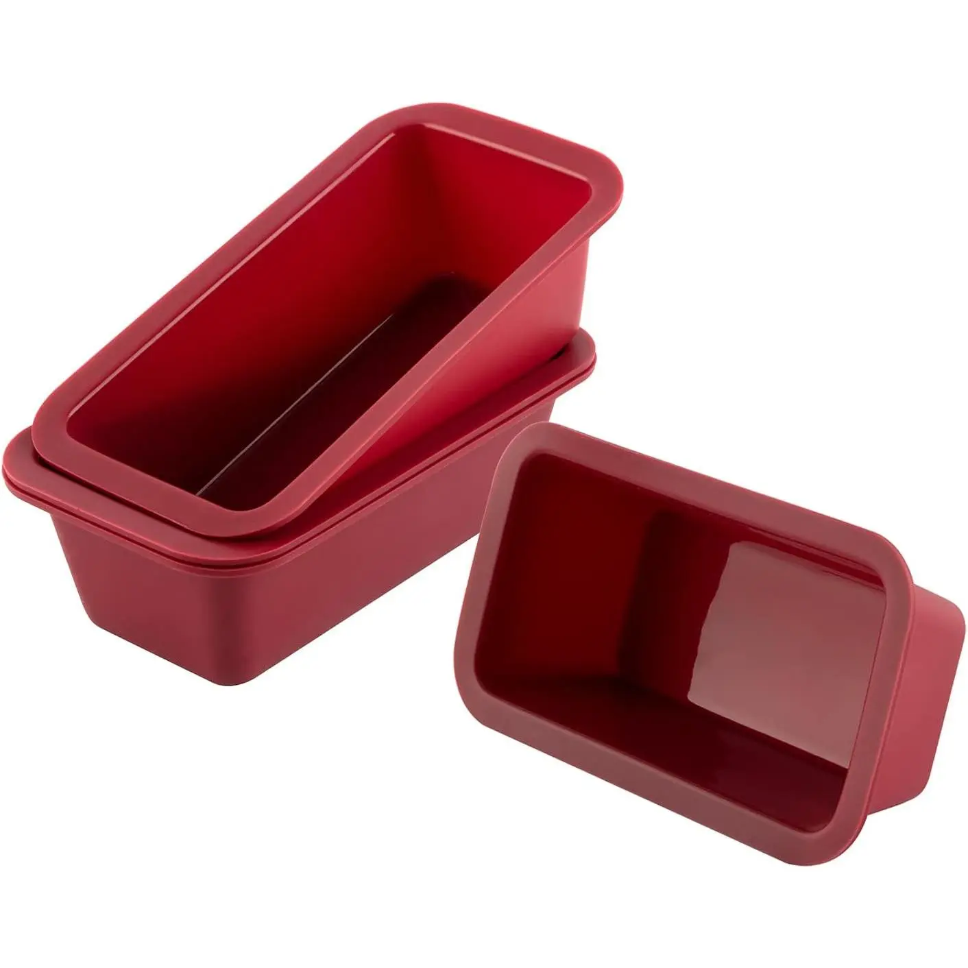 Mini Loaf Pan Set of 4, Non-Stick Easy Release Rectangle Cake Pan for Baking Bread, Flexible  Baking Mold and Bread Mold, Toast Pan, Brownie Loaf Pan, Cake Mold