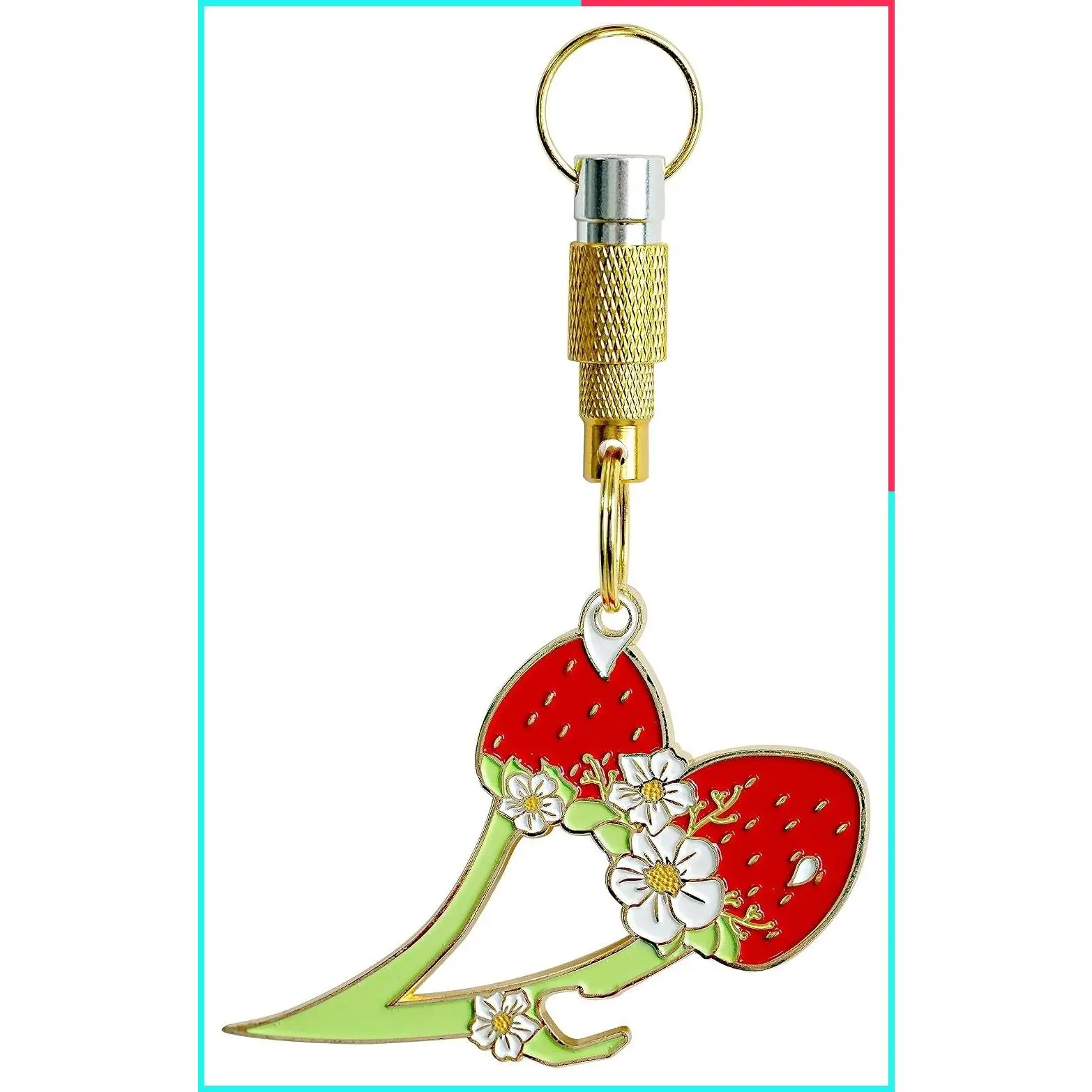 Women's Safety Self Defense Strawberry Keychain Accessories Set