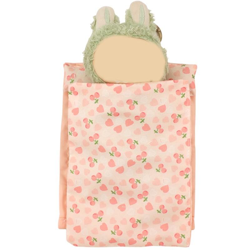 Labu Bedding Set, First & Second Generation Blind Box Pullbubu Sitting Party Doll Clothes Accessories Handmade Bedding Sheet Quilt Pillow