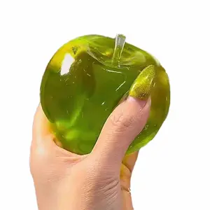 Transparent Silicone Apple Squeeze Toy — A safe, non-toxic, and delightfully squishy stress-relief toy, perfect for both children and adults seeking relaxation and sensory play.