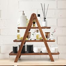 Wood 3 Tier Serving Tray Three Tiered Cupcake Stand, Rectangle Serving Platter Wooden Farmhouse Tiered Tray, Party Serving Brown Decorative Tray Decor Wood 3 Tier Serving Tray Three Tiered Cupcake Stand, Rectangle Serving Platter Wooden Farmhouse Tiered Tray, Party Serving Brown Decorative Tray Decor