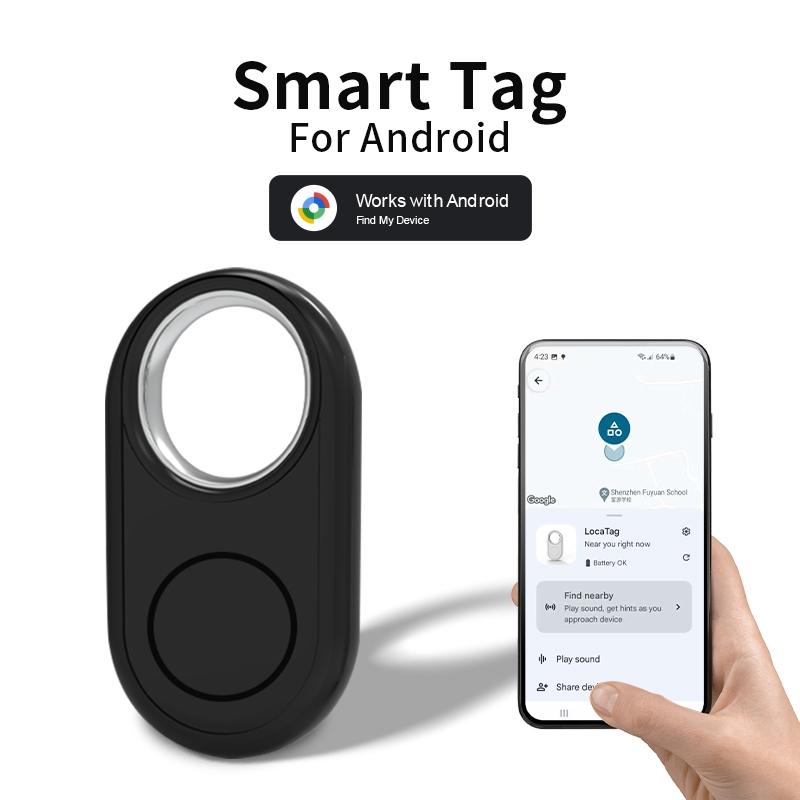 Google GPS Tracker for Android Smartphones, Precise Location Finder, Bluetooth-compatible Tracking Device for Keys Wallet Luggage Pets, Not for Apple Devices