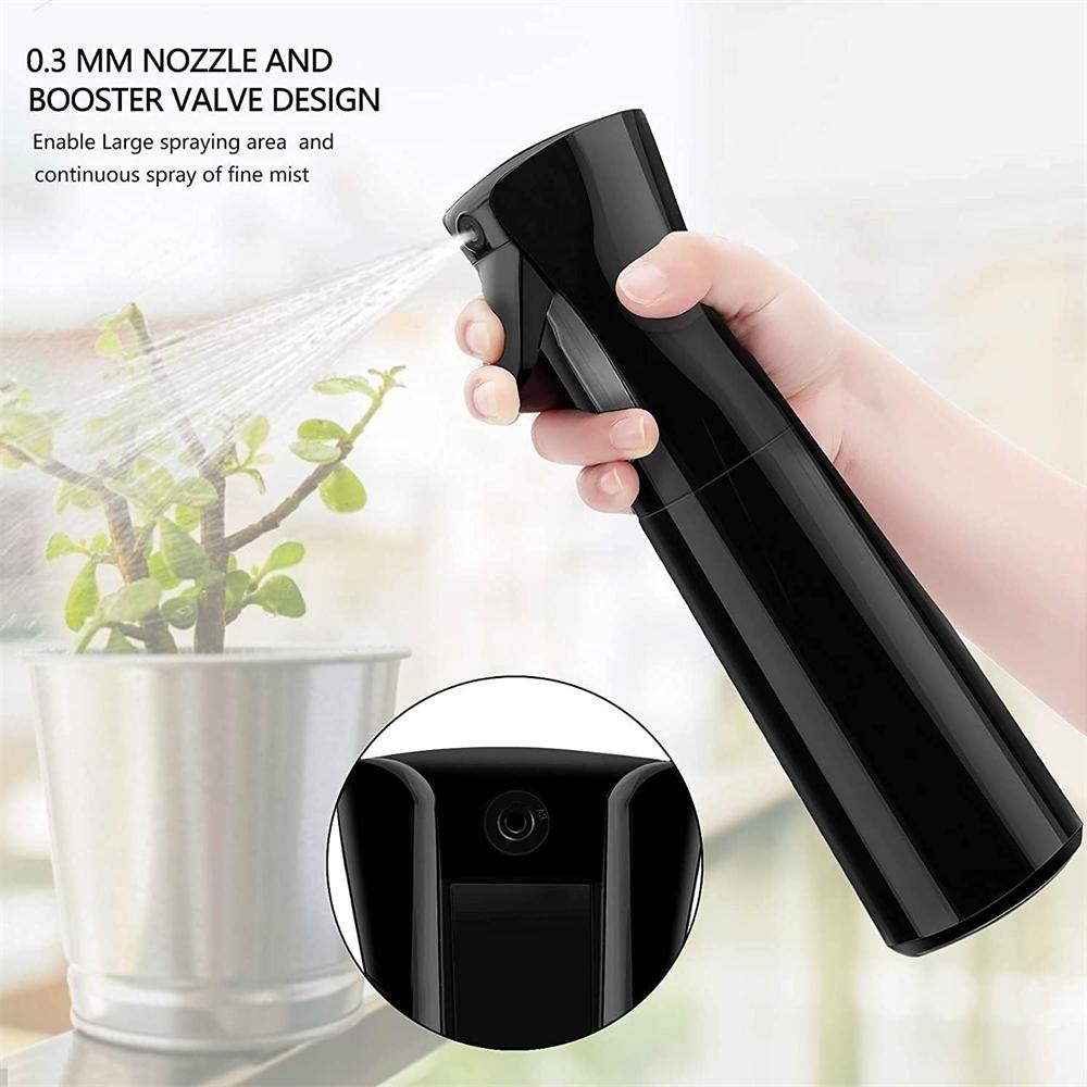 200ml/300ml empty spray bottles, refillable fine mist spray bottles, suitable for hair styling, cleaning, gardening, continuous watering, and also can be used as a sprayer.