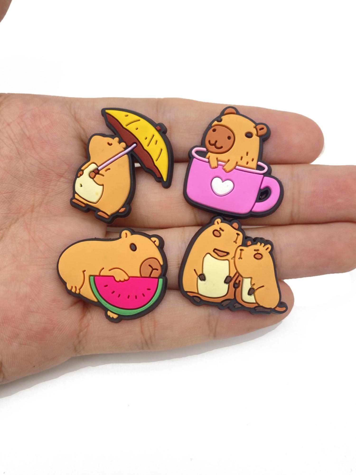 16/20/36 Piece Capybara Puffer Fish PVC Cartoon DIY Shoe Charms, Charm Accessory, Shoe Accessories, Decorative Shoes Classic Sandals, Family Children Christmas Party Birthday Gifts, Shoe Charms Set