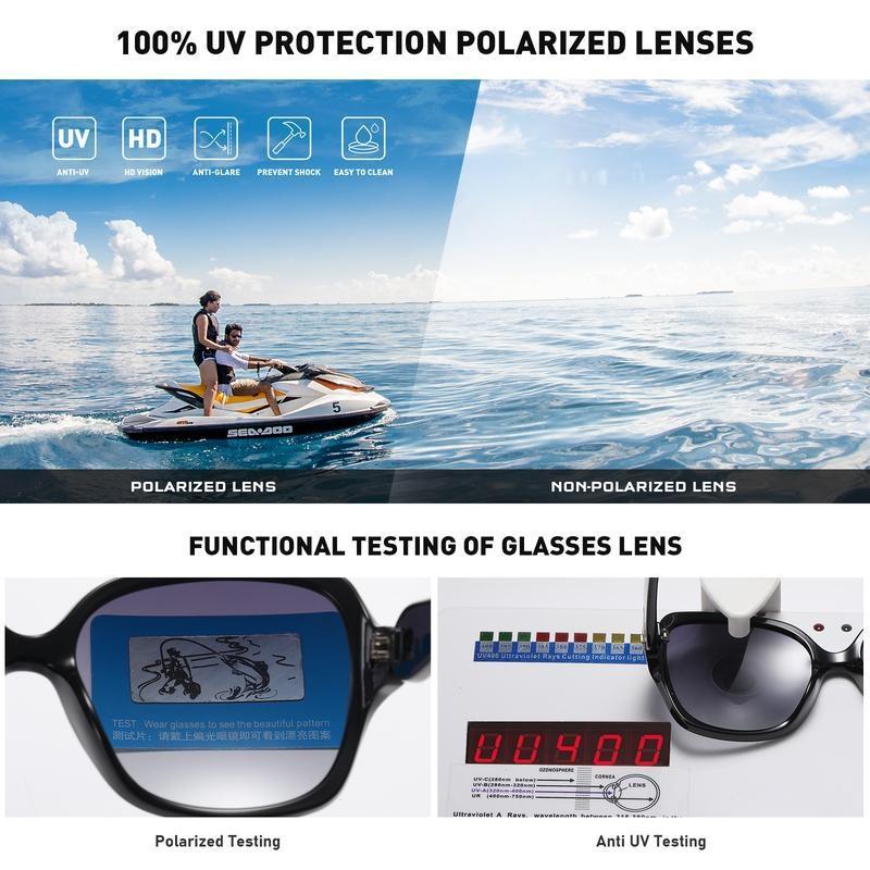 CSTAO Polarized Sunglasses Rectangular Sunglasses For Men And Women Polarized Sunglasses Fashion Rinconcito Frames