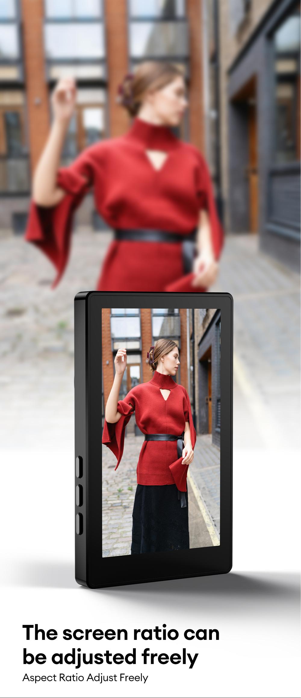 MGALL T20 Magnetic Wireless Self Display, Perfect for Content Creation, Selfies, Videos, Live Broadcasts, Adjustable Screen Ratio, Compatible with iOS, Android & HarmonyOS Mobile Phones