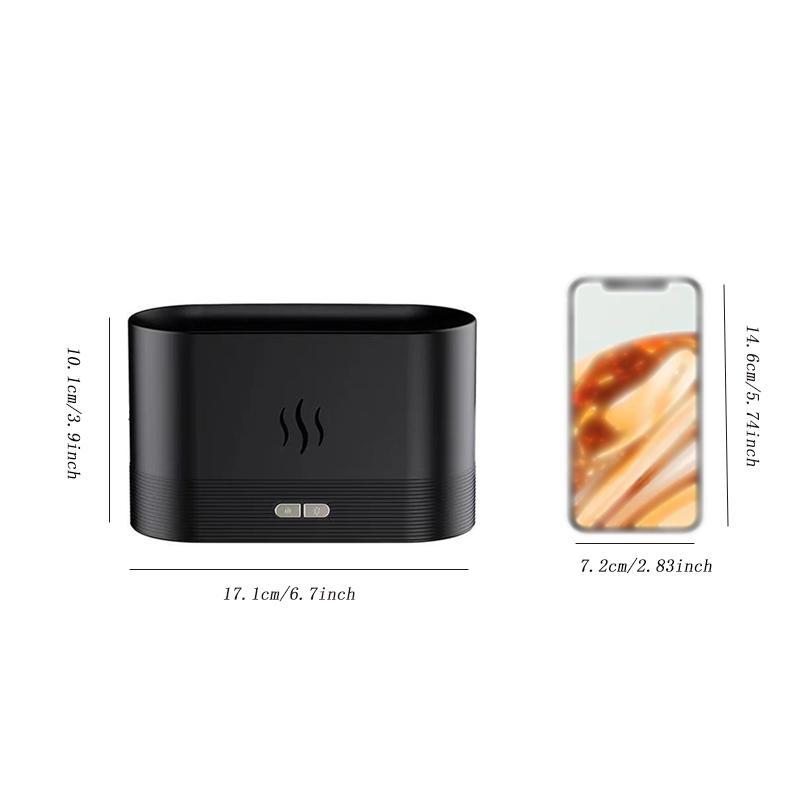 Flame Humidifier, Electronics Aromatherapy Diffuser, Home aromatherapy lamps, Aromatherapy Essential, 7 Fire Colors Flame Aroma Diffuser and Volcano Humidifier Perfect for Home/Office/Gifts/Bedroom