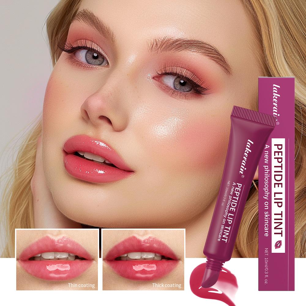 Moisturizing Lip Tint, Peptide Lip Tints, 4 Counts/set Hydrating Glossy Lip Glaze Stick, Plumping Summer Fridays Lip Care Lip Balm for Girls & Women, Cosmetic, Daily Makeup, Lip Care, Moisturize