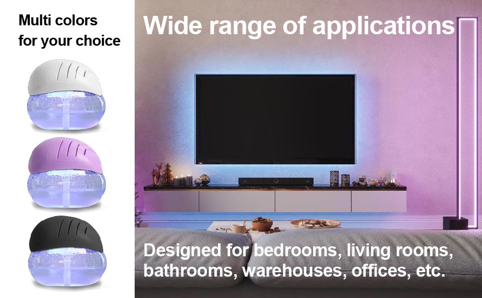 Humidifiers for Bedroom, 1000ml Humidifier for Baby Nursery, 32dB Quiet,USB Plug,Top Fill Humidifier for Large Room, Home, Plants, Nightlight(Oil Diffuser 4 Pack)