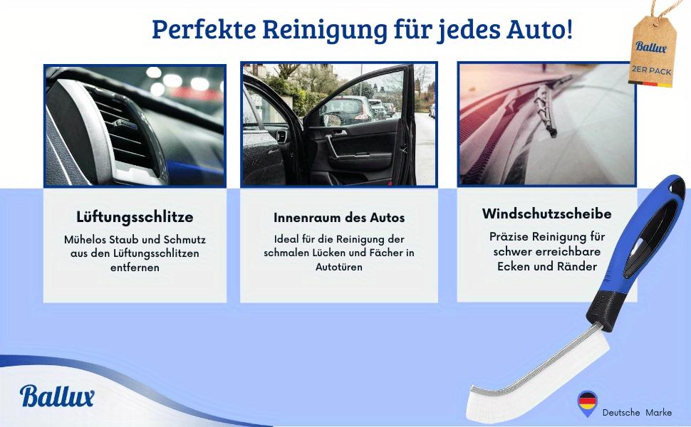 Crevice Cleaning Brush Brush Bathroom Set of 2 - Cleaning Brush & Tile Brush with Hard Bristles for Bathroom, Kitchen, Grout & Narrow Crevices - Hand Brush & Scrubber Against Dirt