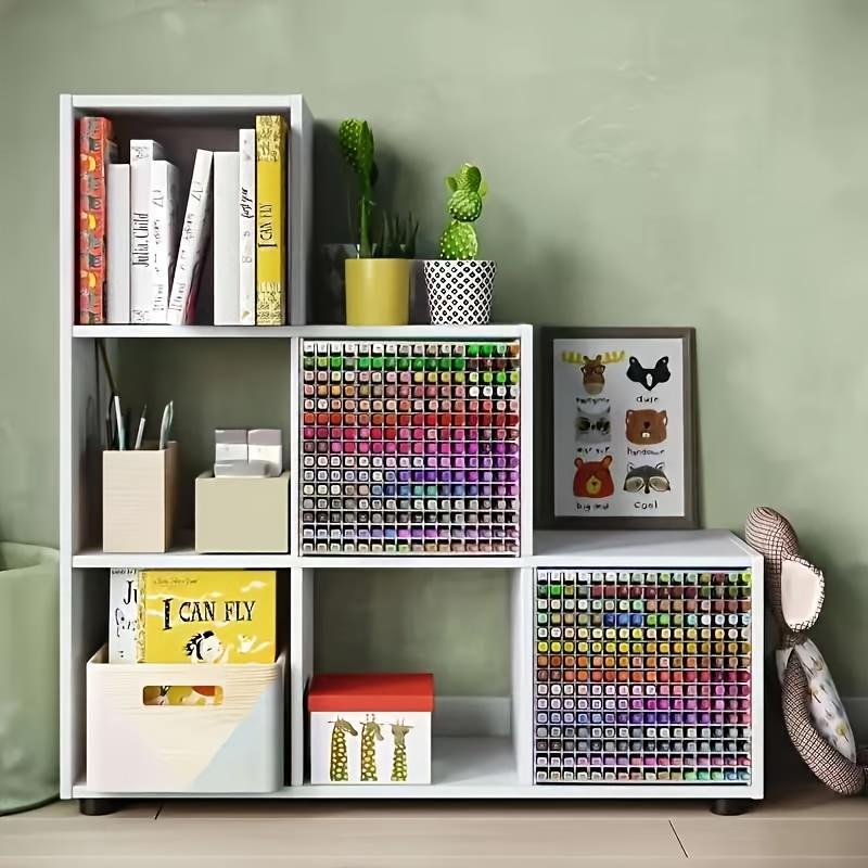 Art Pencil Shelf, 72/120/180/240 Removable Divider Design - Suitable for Tabletops, School Supplies, and Halloween or Christmas Graffiti Pens and Card Organizers, Art Supply Organizers
