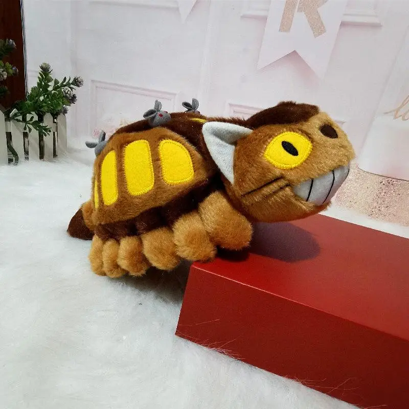 Hot 30-40cm Animation Bus Totoro Anime Peripheral Doll Soft Plush Animal Toys Stuffed Totoro Bus Kids Xmas Birthday Gift