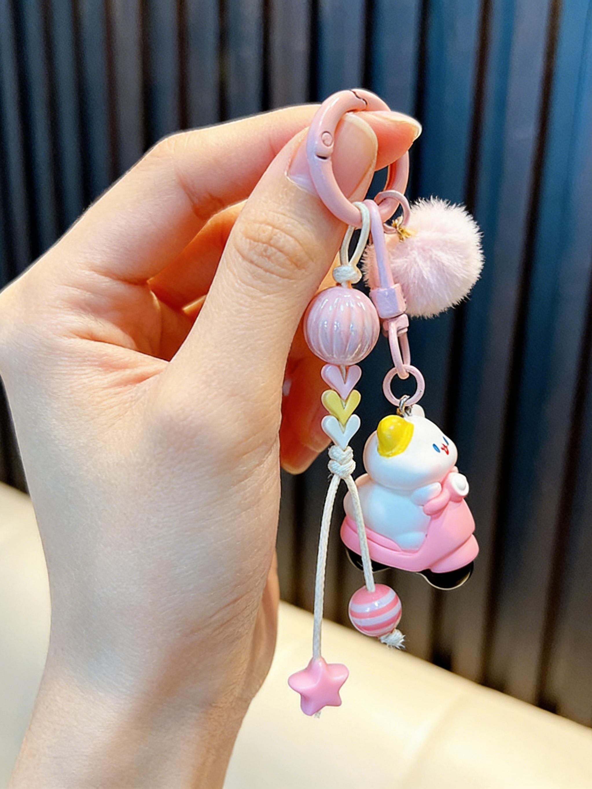 Cat Keychain with Tassels, Fashionable Bag Accessory, Unique Design for Daily Use, Perfect Gift for Women and Girls