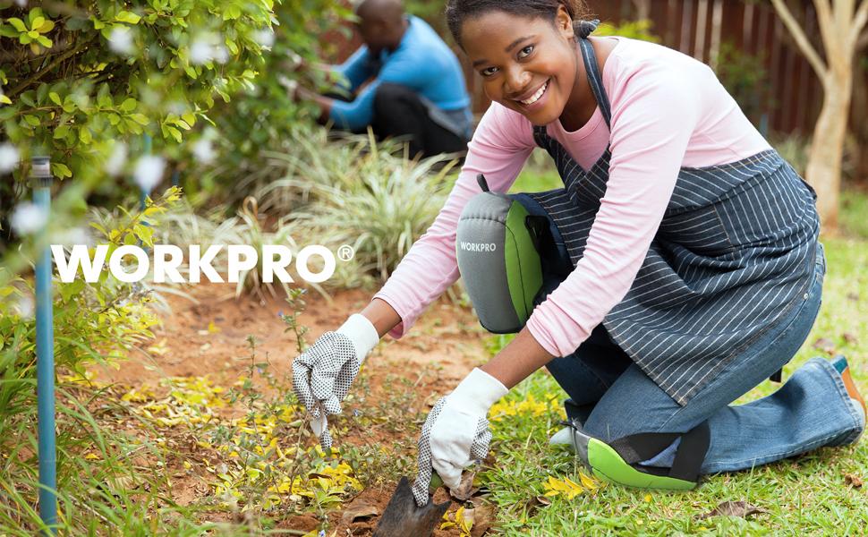 #JumpstartSale WORKPRO Garden Knee Pads For Unisex-Adult, Flooring Kneepads with Foam Padding, Comfortable Kneeling Cushion for Gardening, House Cleaning, Construction Work, 7.87"*6.75"*3"
