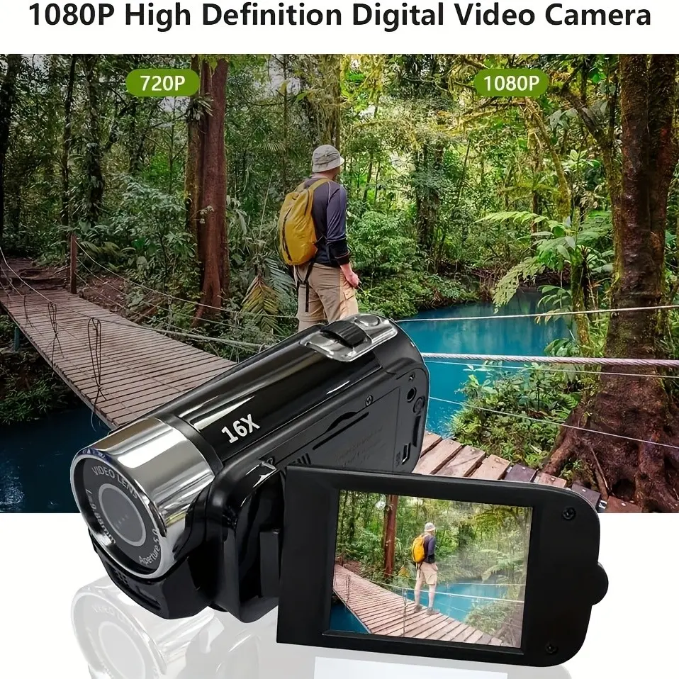 16MP High Definition Camera with 270° Rotation, 2.7" Color Display, 16X Digital Zoom Portable Camera