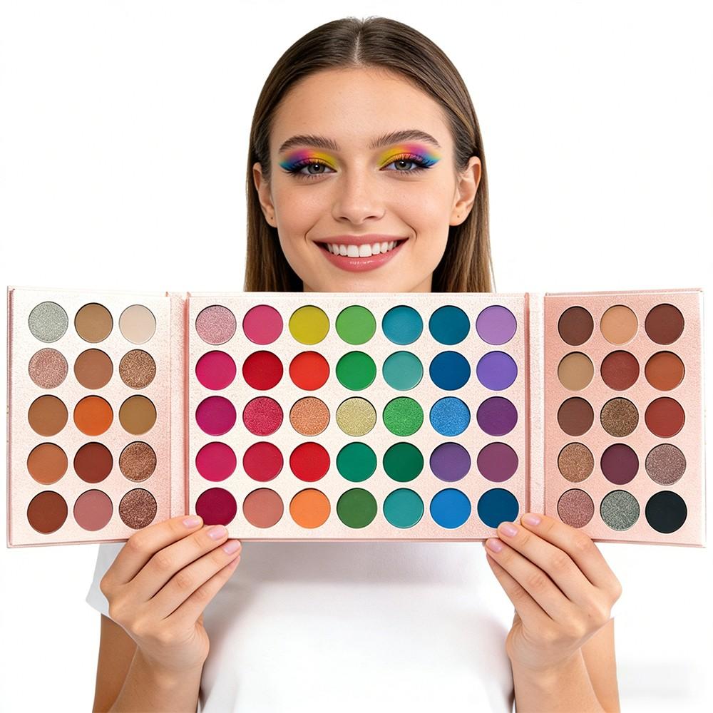 65 Color Eyeshadow Palette, Long Lasting Highly Pigmented Shimmer & Matte Shades Palette, Colorful Eye Makeup Products for All Styles and Occasions