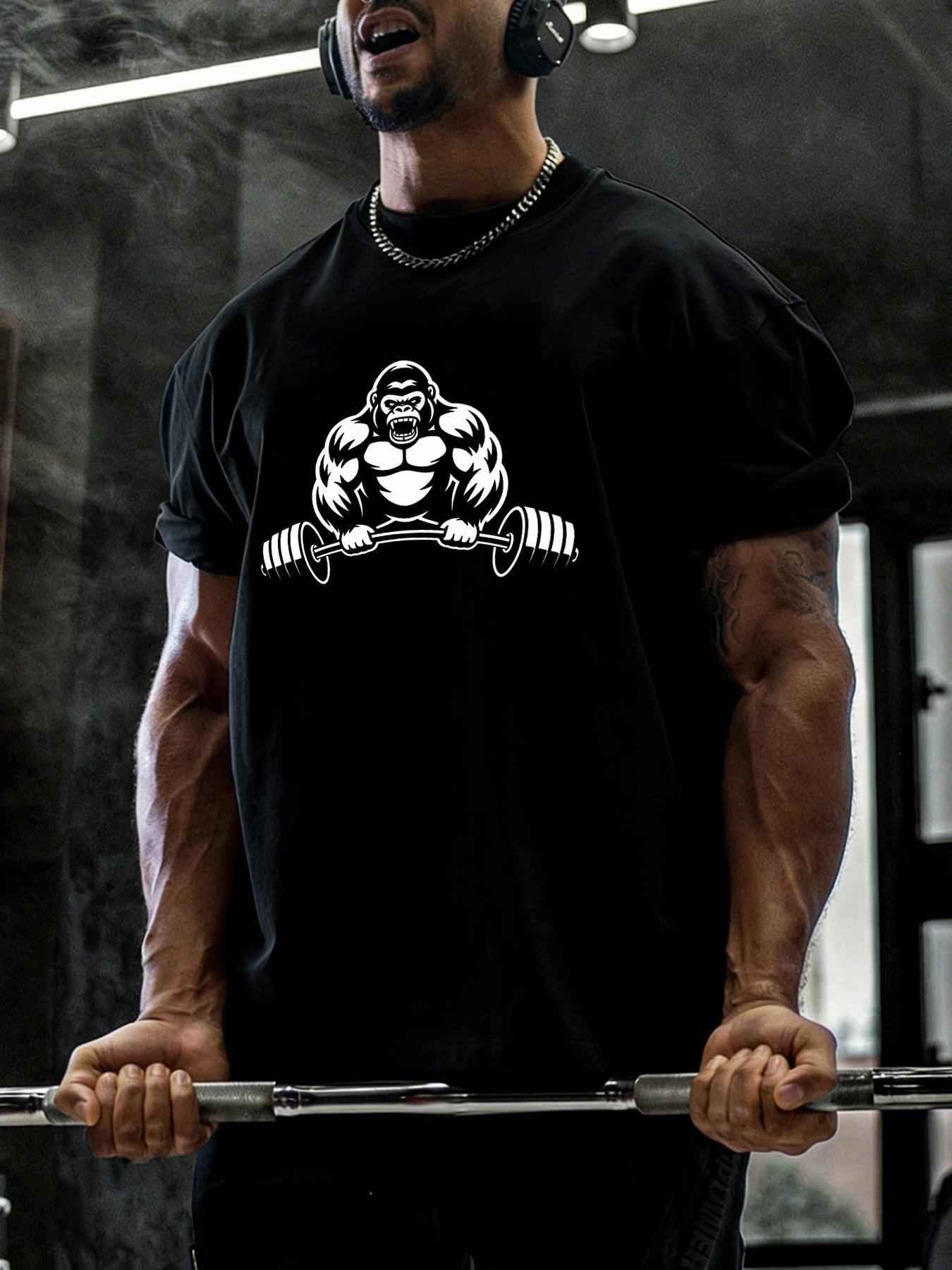 Men's Casual Cartoon Print Short Sleeve T-Shirt, Comfortable Daily Wear, Loose-Fitting Fashion Top, All-Season Essential