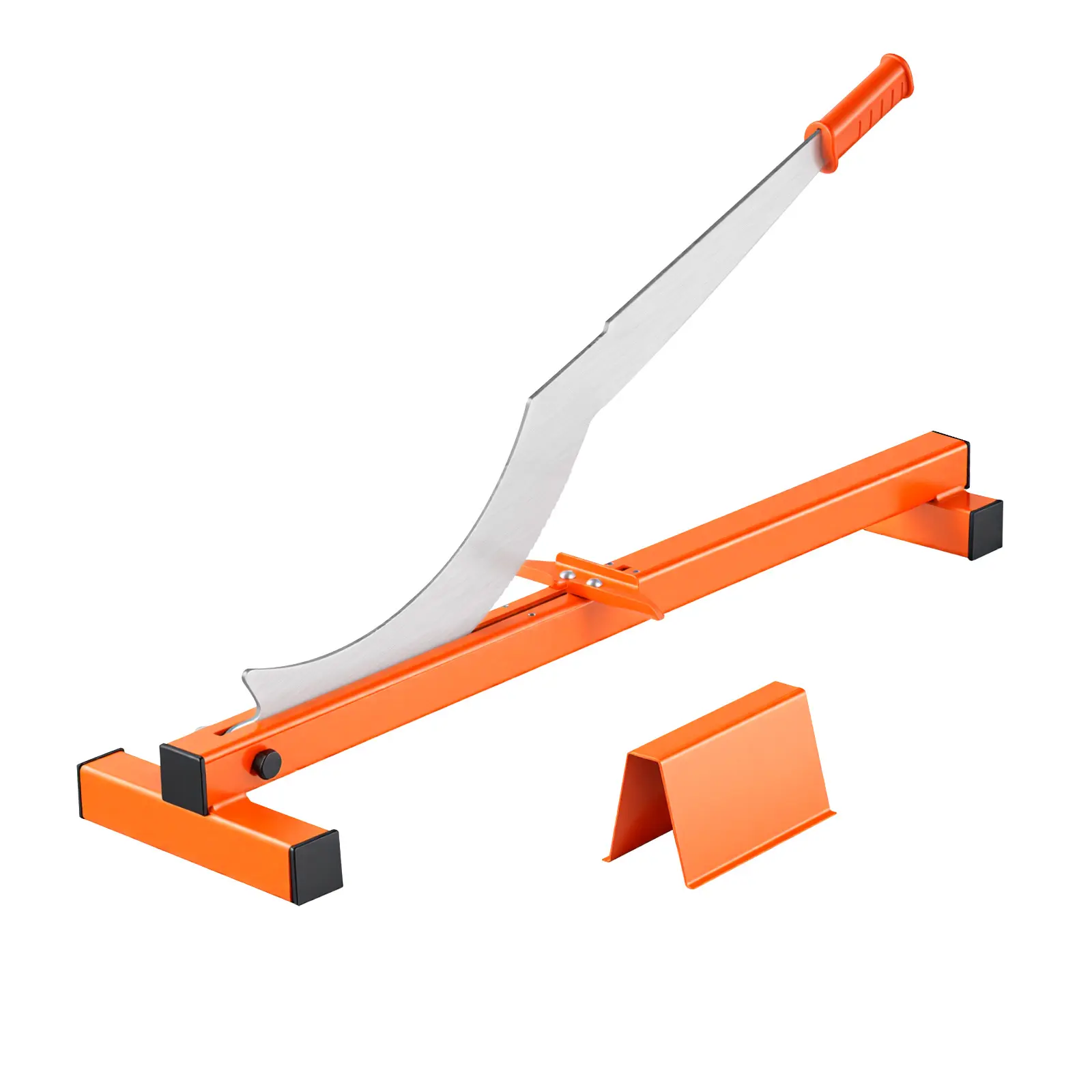12 inch Vinyl Floor Cutter, 10mm Thick Laminate Flooring Cutter with Cutting Angle Guide, Rubber Handle, Honing Stone, D2 Steel Blade for Cutting Laminate, Vinyl, Home Renovation
