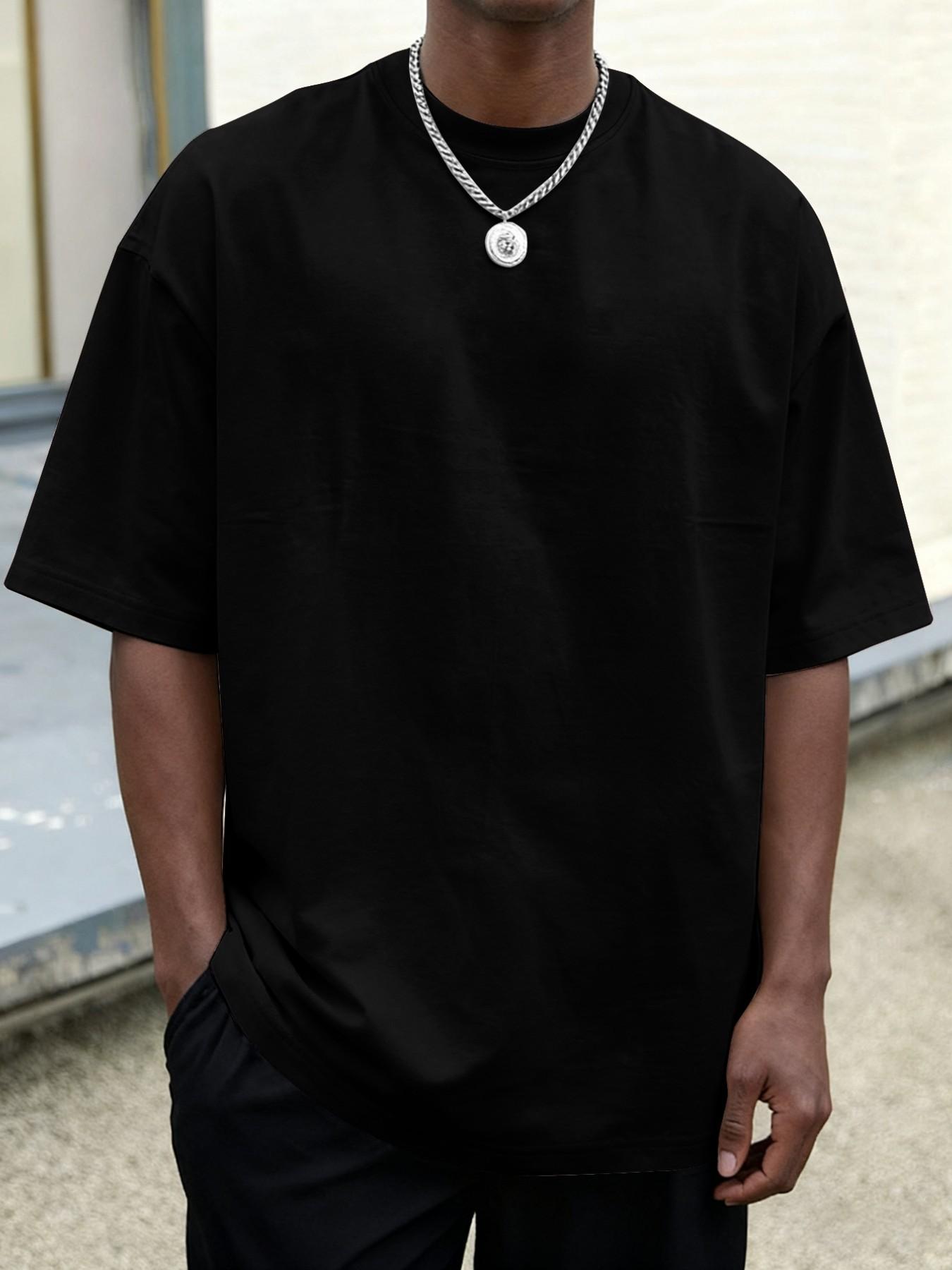 Men's Casual Short Sleeve T-Shirt, Comfortable Daily Wear Top, Fashion Basic Style, Versatile and Essential for Everyday