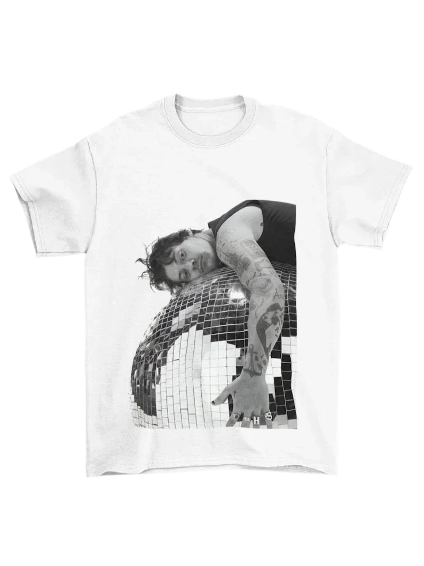 Hip Pop Y2k Tops HARRY STYLES Graphic Print Short Sleeve Fashion Artist Popular Top Casual Loose T-shirt Unisex