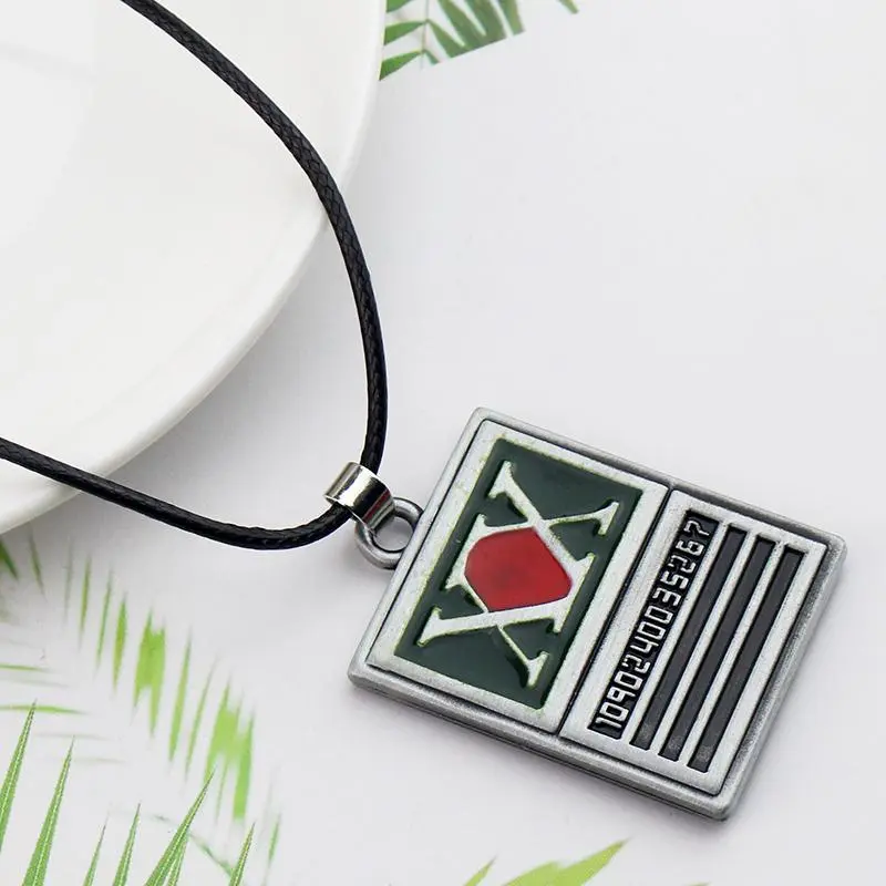 Hunter x Hunter Anime Accessories - Gon's Hunter License Keychain & Necklace Pendant, Anime Merchandise Gift for Fans
