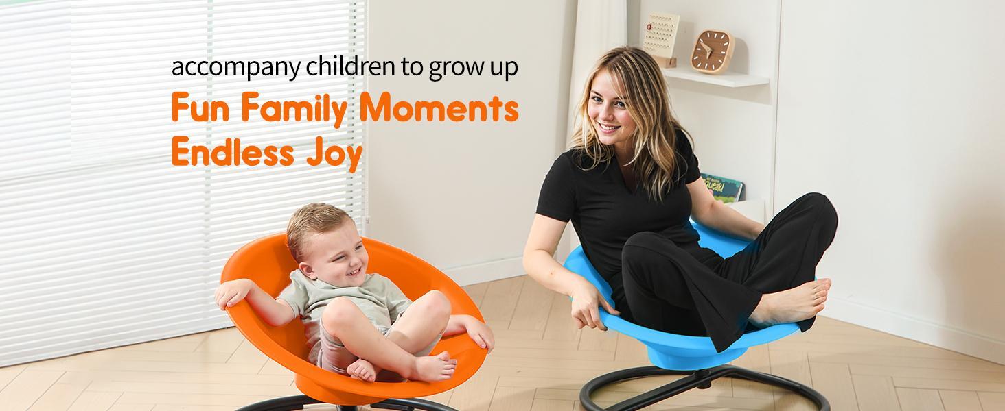 SCITOOUSA Widest Sensory Swivel Chair,Silicone Stress ReliefToy,220Lb Maximum Weight,Sensory Furniture,Sit &Spinning Toys For Age 3+,Sensory Swivel Chair Enhancing Motor Skills,Kids Furniture,Autistic/ADHD Sensory Set,Educational Indoor & Outdoor Play Fun