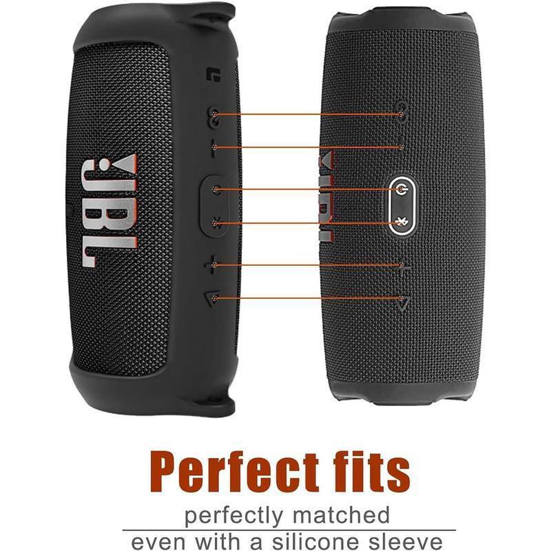 For JBL Charge 6 Waterproof Portable Bluetooth Speaker Silicone Case,Soft Protective Sleeve Cover with Shoulder Strap for JBL Charge 6 Speaker，This product comes with a protective case and a speaker.  VanLife Outdoor speaker