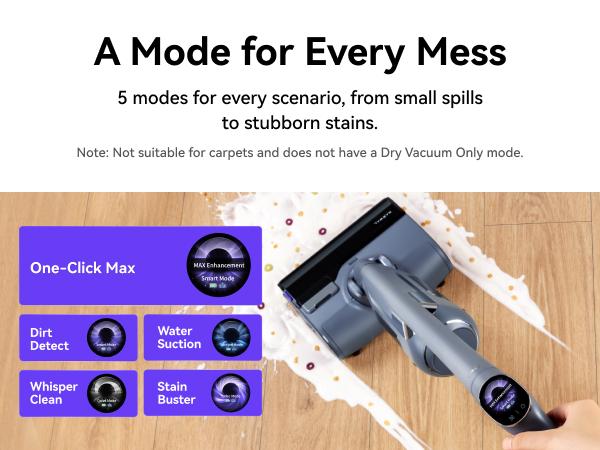 NARWAL S20 Pro Cordless Vacuum Mop with Self-Cleaning, Wet Dry Vacuum Cleaner for Hard Floors, Ideal for Families with Kids and Pets