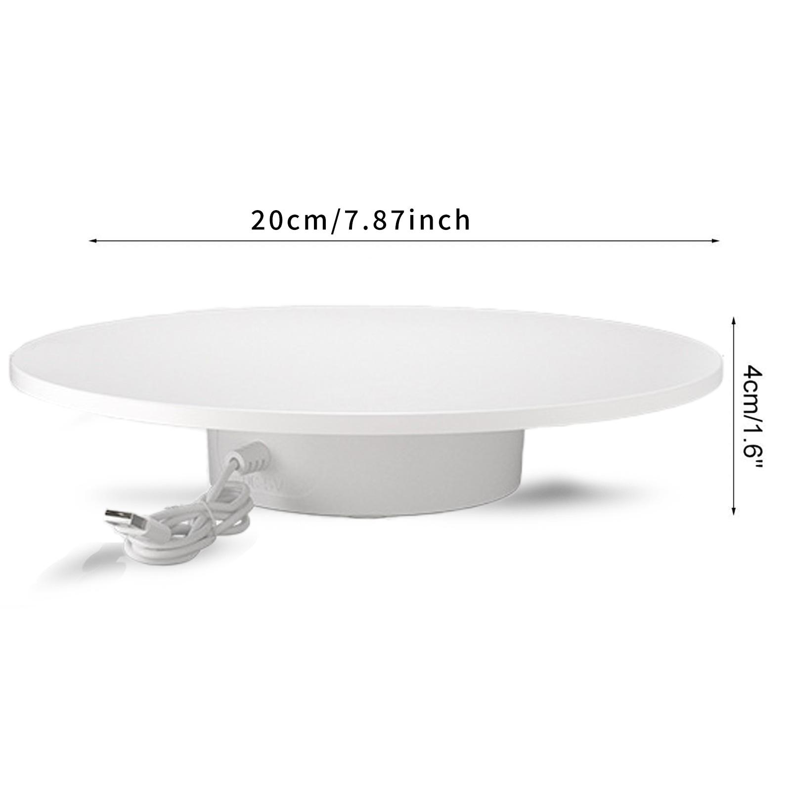 2Pcs 6 Inch 8 Inch The 360° electric rotating display stand, Display Holder, has a diameter of 15 CM 20 CM, The USB electric rotating table rotates clockwise and is suitable for jewelry, lipstick, watches, photography, figurines, live streaming 2Pcs 6 Inch 8 Inch The 360° electric rotating display stand, Display Holder, has a diameter of 15 CM 20 CM, The USB electric rotating table rotates clockwise and is suitable for jewelry, lipstick, watches, photography, figurines, live streaming