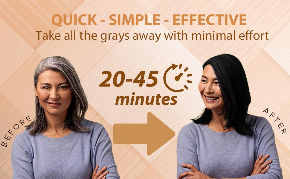 Light Brown Hair Dye Shampoo – 3-in-1 Natural Herbal Formula, Instant Grey Coverage, Available Multi-Color , Fast & Long-Lasting Color, Perfect Gift for Women & Men, Gentle Hair Dye Salon Haircare