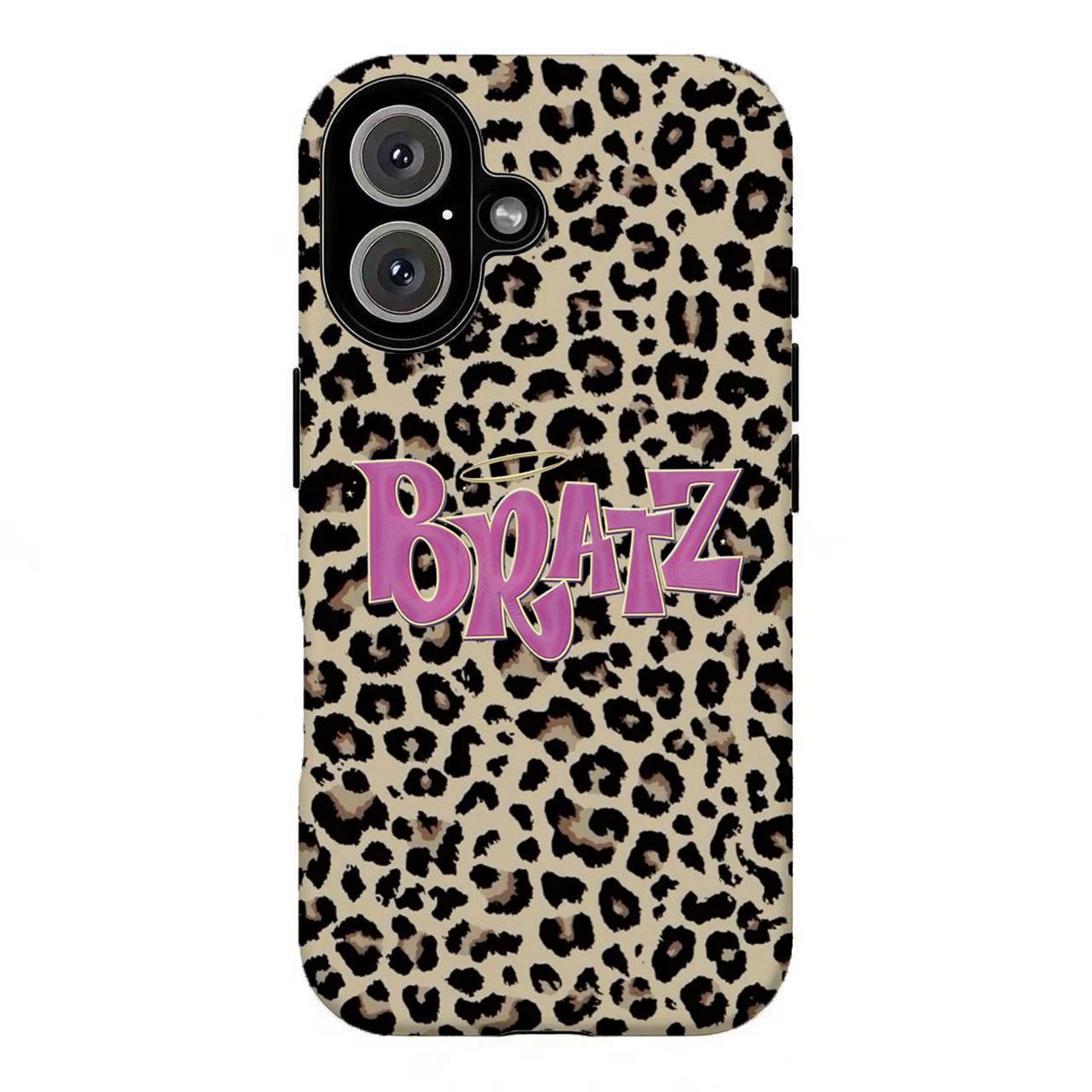 FL-Brat2 Y2K Leopard Print Phone Case,Retro 2000s Fashion Aesthetic Cover For iPhone 11 12 13 14 15 16 17 Air Pro Max for Samsung S26 S25 S24 S23 S22 S21 Case,Gift for her/him, Accessories, Custom