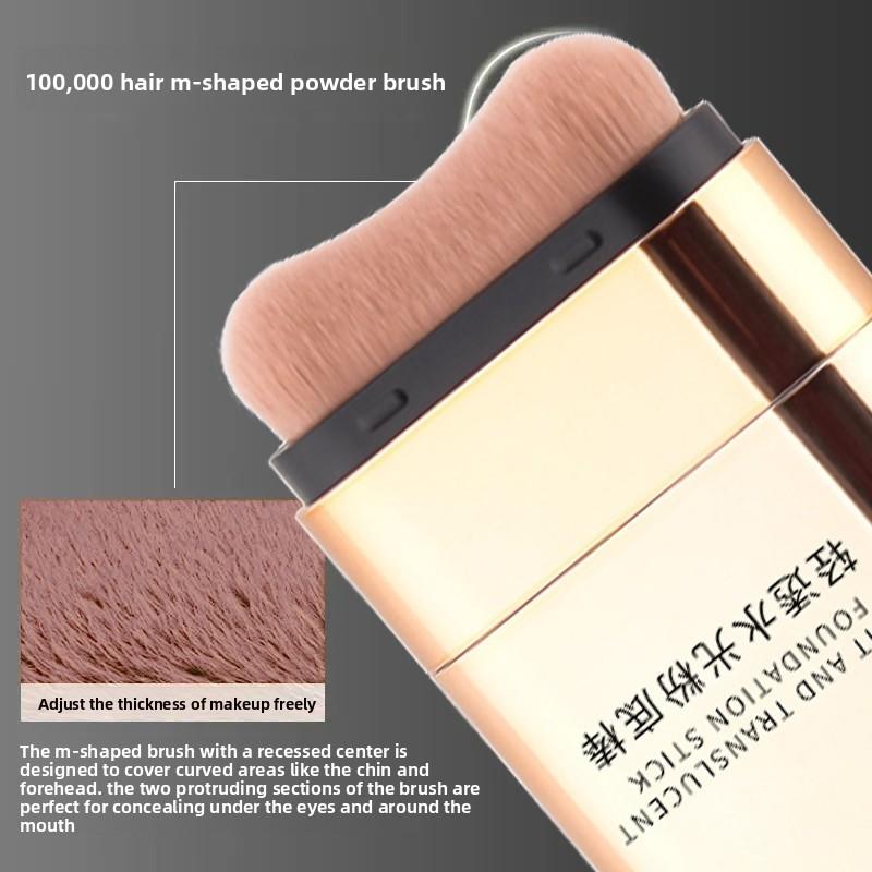 Dewy Foundation Stick, Waterproof Sweatproof, All-Day Wear, Smooth Texture for Even Coverage, Creates Natural Lightweight Finish, Perfect for Trendy Bare-Faced Looks, Street Style Daily Wear