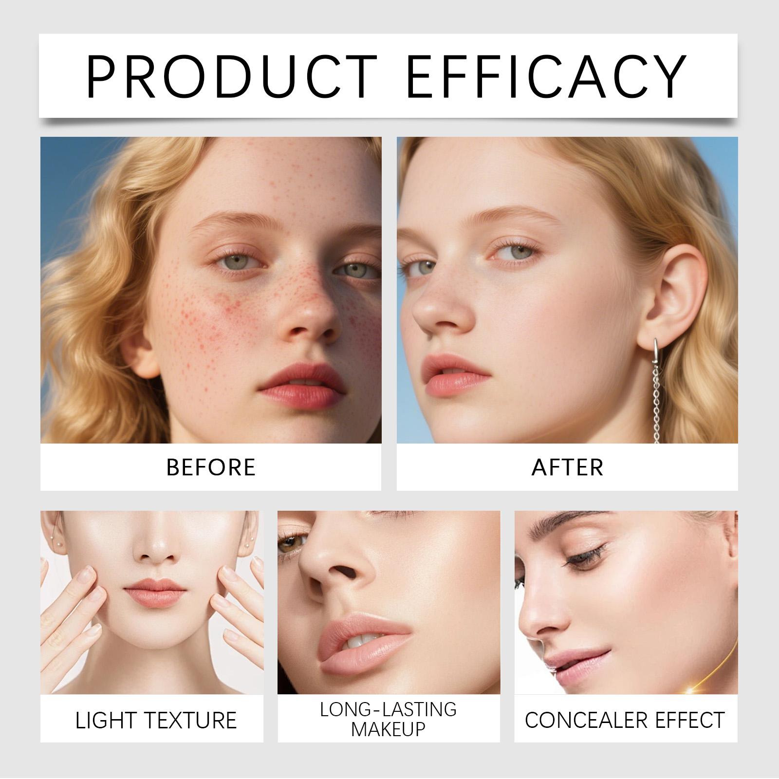 AMZ This Two-In-One Color-Changing Foundation Stick Features A Natural Color, A Light Texture, A Matte Finish, And A Clear And Transparent Finish. It Is Suitable For Daily Makeup Use