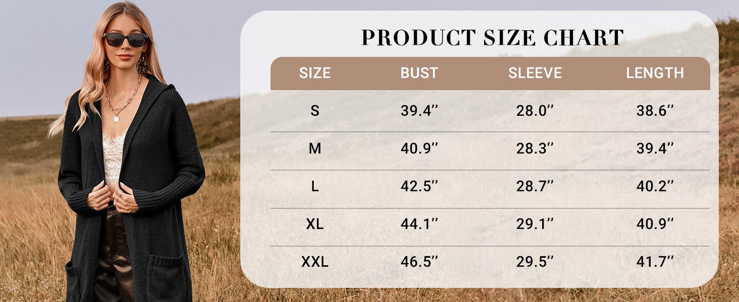 Saodimallsu Womens Long Cardigans Cable Knitted Open Front Oversized Hooded Outerwear Sweater Coat Saodimallsu Womens Long Cardigans Cable Knitted Open Front Oversized Hooded Outerwear Sweater Coat