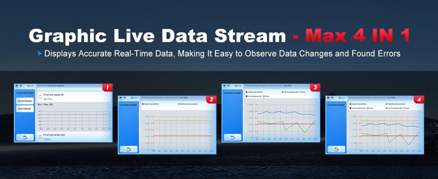 XTOOL D6S Car OBD2 Scanner Full System Diagnostic Scan Tool, CAN FD, 30+ Resets, Lifetime Free Updates Autos Vehicle Automotive