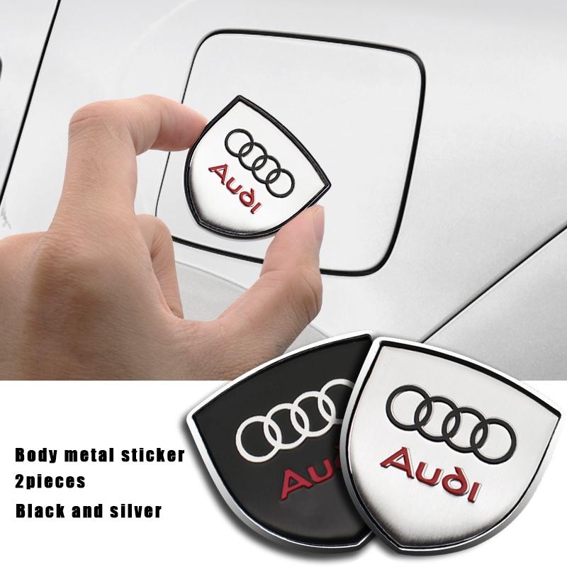 Car Metal Sticker Custom Shield Car Rear Trunk Shield Emblem Badge Sticker Car Decals For Audi Sline A3 A4 B5 B6 B7 B8 8P B9 8V 8L A6 C7 C6 A1 A5 A7 TT Q3 Q5 Q7 Q8 S3 S4 S5 S6 S7 RS3 RS5
