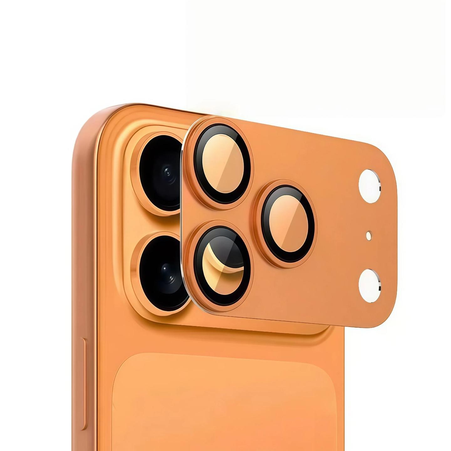 Metal Frame Camera Lens Protector for iPhone 17 Pro & Pro Max - 1-Piece Tempered Glass, Scratch-Proof Smartphone Accessory for Cellphone Devices