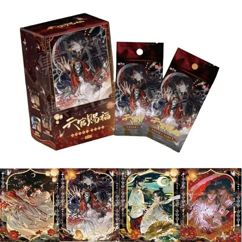 2026 New hot item Genuine Heavenly Officials Blessing Card Lanterns Shine on The Night Anime Character Collection Card Toy Christmas Birthday Gift