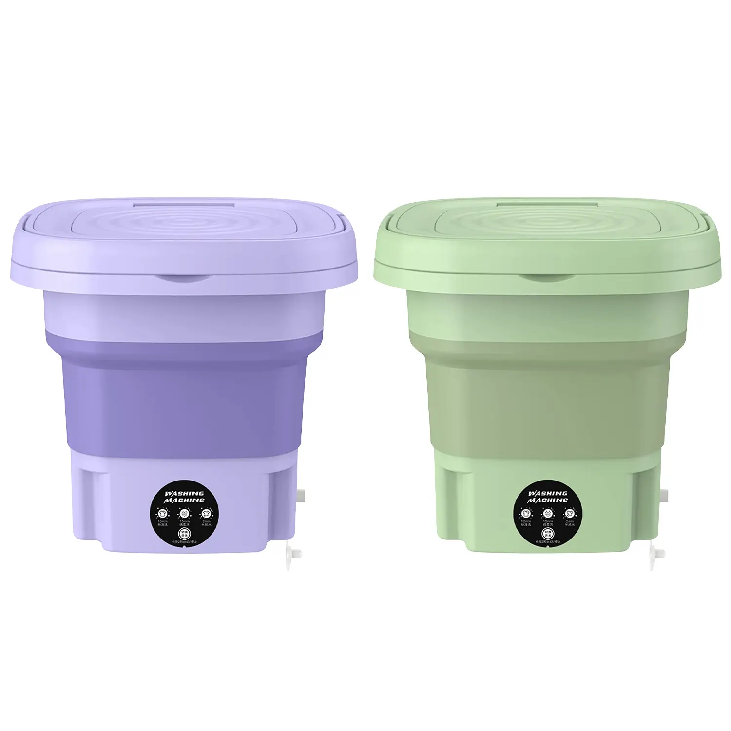 Portable Folding Mini Washing Machine with Spin Basket – Compact 3-Mode Washer for Underwear, Socks, Towels & Small Laundry