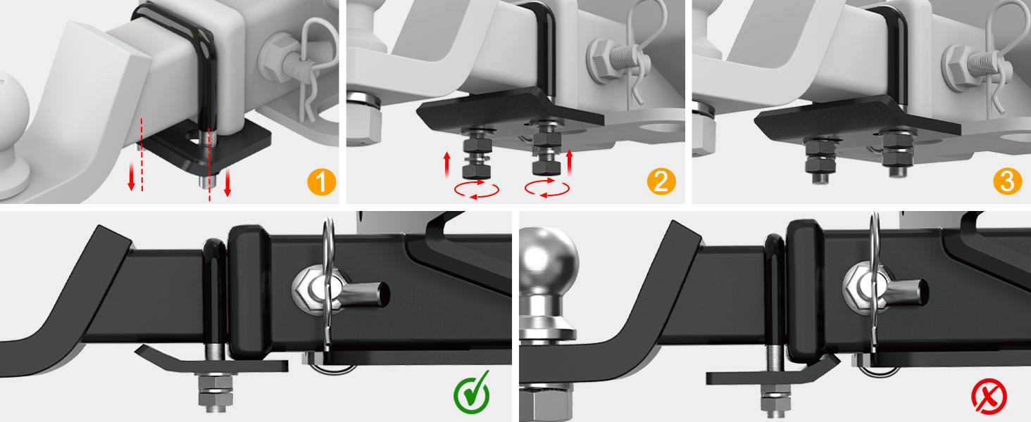 Nilight Trailer Hitch Tightener for 2 inch Trailer Hitches Anti Rattle Heavy Duty Steel with Rubber Anti-Rust Triple Protective Matte Black interior essential Boats dealsforyoudays Nilight Trailer Hitch Tightener for 2 inch Trailer Hitches Anti Rattle Heavy Duty Steel with Rubber Anti-Rust Triple Protective Matte Black interior essential Boats dealsforyoudays