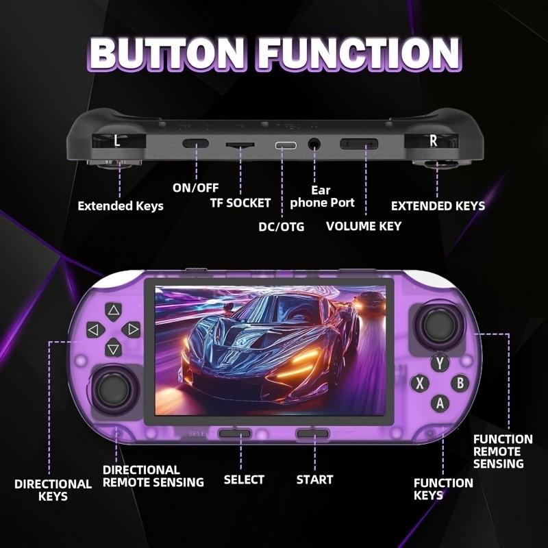 Upgraded Sf3000hd Retro Handheld Game Console, 4.5 Inch IPS Screen, Comfortable Grip, Dual Joystick Portable Classic Arcade, Christmas Gift