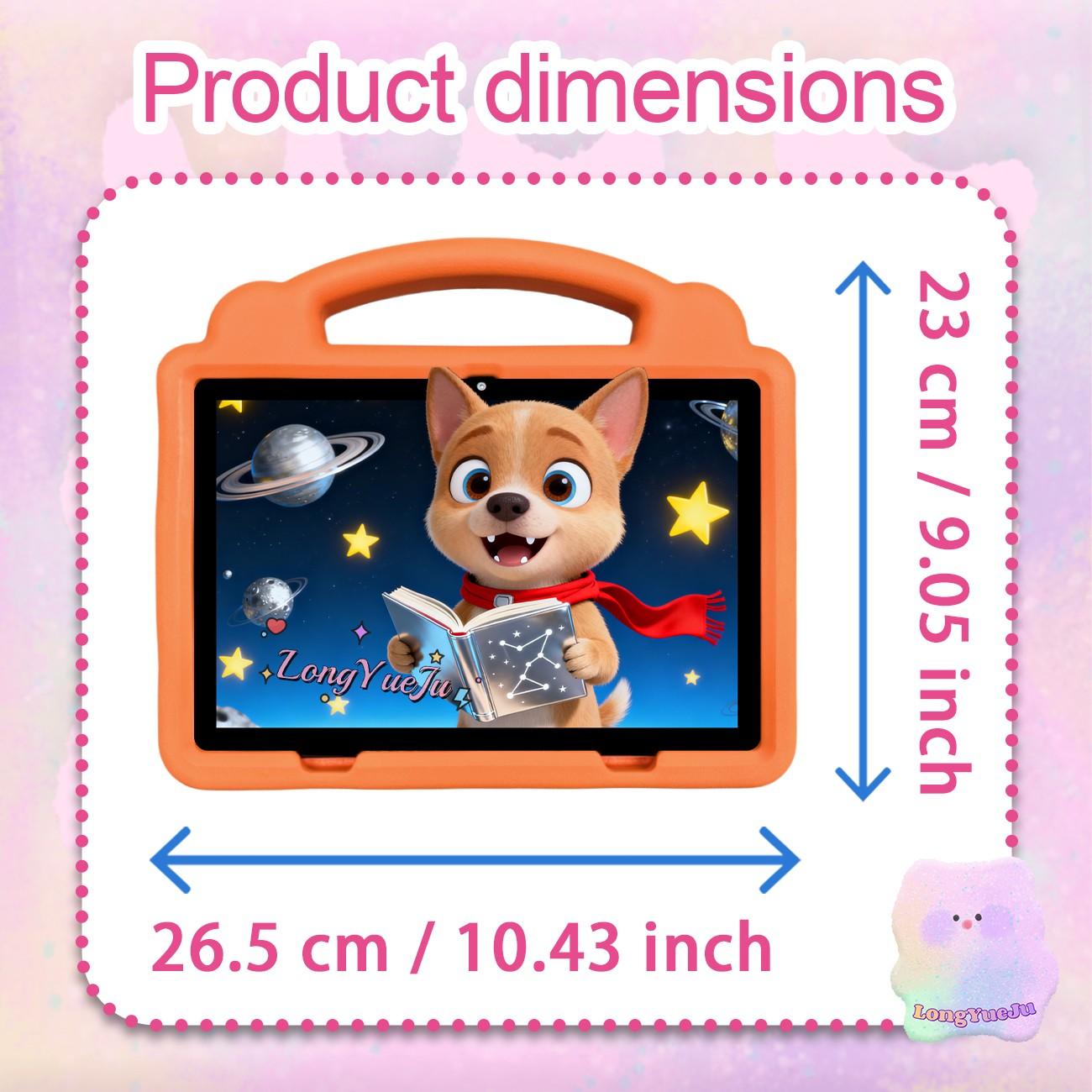 TikTok Shop Spring New Arrivals 10.1 Inch Android Touchscreen Tablet with Dual Cameras, Shockproof & Dustproof Case, IWAWA Parental Control Learning App, Lightweight Design, Internet Ready for Family Use, Learning Entertainment, Student Tablets